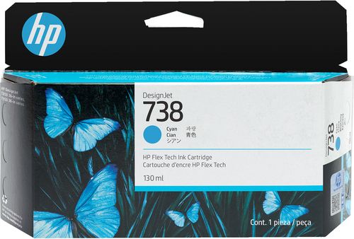 HP CART INK CYAN DESIGNJET 738