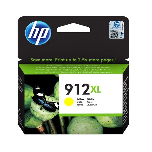 HP YELLOW INK CART NO. 912XL FOR OFFICEJET 8012, 8013, 8014, 8015, 8022, 8024, 8025, 8035 TS