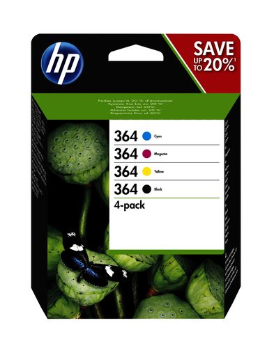 HP CART INK MULTICOLOR (BK + C + M + Y) N.364
