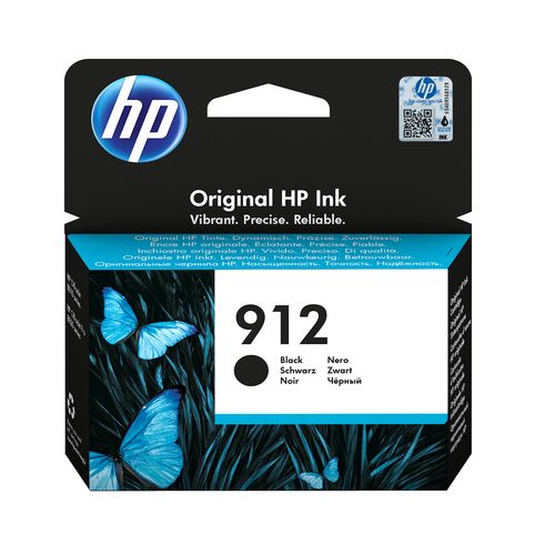 HP CART. BLACK INK, 912 BLACK ORIGINAL