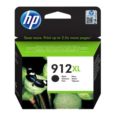 HP CART INK BLACK 912 XL FOR OFFICEJET 8012, 8013, 8014, 8015, 8022, 8024, 8025, 8035 TS