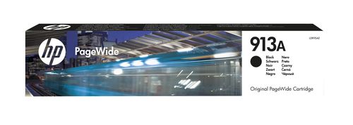 HP CART INK BLACK 913A 3,500 PAGES FOR PAGEWIDE PRO 477