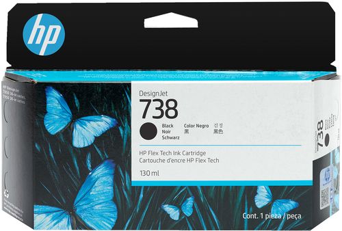 HP CART INK BLACK DESIGNJET 738