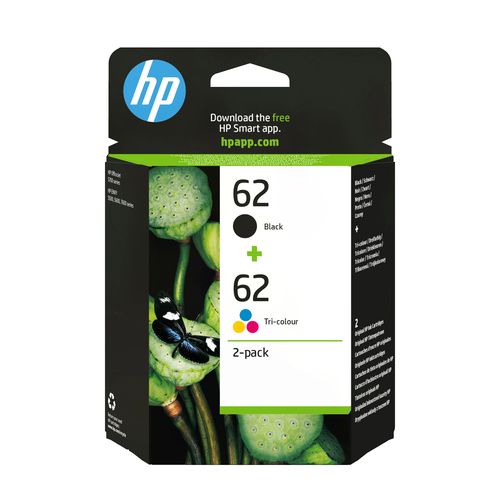 HP CART. INK TRICOMIA/BLACK, 62 COMBO