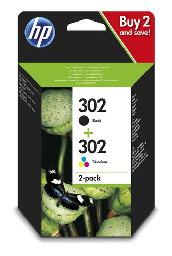 HP 302 MULTICOLOR INKJET CARTRIDGE BLACK+COLOR STANDARD