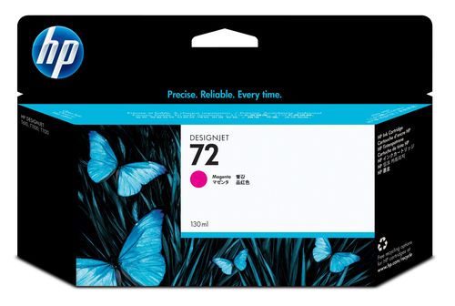 HP 72 Magenta Ink Cartridge, 130 ml
