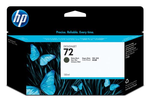 HP 72 Matte Black Ink Cartridge, 130 ml