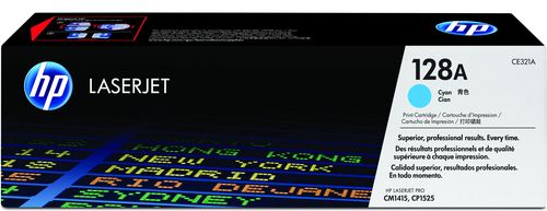 HP 128A Original Cyan LaserJet Toner Cartridge