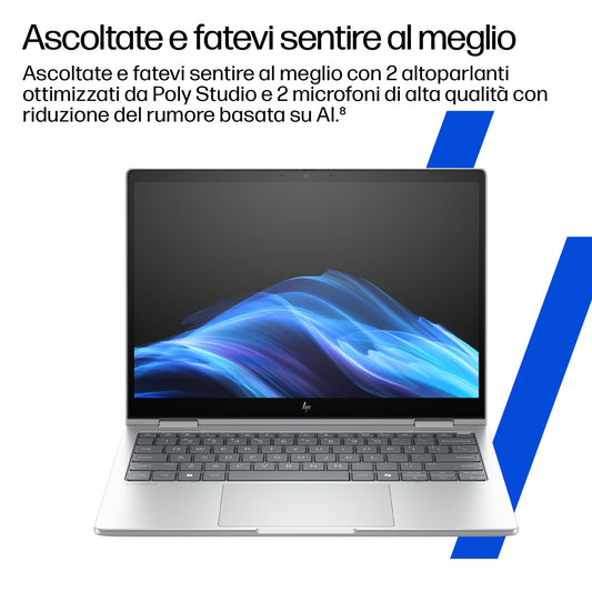 HP EliteBook 8 Flip G1i AI Intel Core Ultra 7 255U Hybrid (2 in 1) 33.8 cm (13.3") Touch screen WUXGA 32 GB LPDDR5x-SDRAM 512 GB