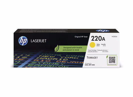 HP TONER 220A, YELLOW, TERRAJET, LJ PRO 4202, 4302, 4303, 1,800 PAG