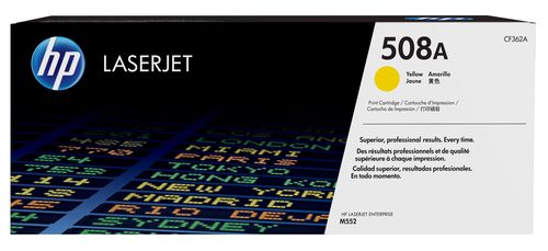 HP 508A YELLOW TONER 5000 PAGES FOR M552/M553/M577