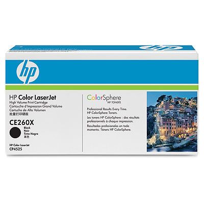 HP BLACK LASER JET TONER 17,000 PAGES FOR CP4525