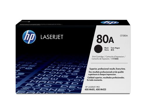 HP BLACK TONER FOR M401/M425 2700PAG, 80A