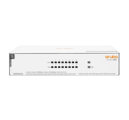 HPE SWITCH ARUBA ISTANT ON R8R46A 1430 UNMANAGED 8 POE PORTS