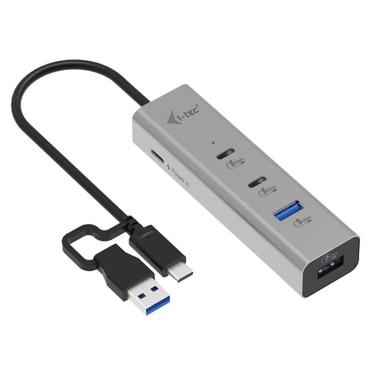 I-TEC UNIVERSAL CHARGING HUB, METAL, 2X USB-C, 2X USB-A PORT, PD 85W