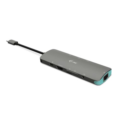 I-TEC NANO METAL DOCKING STATION USB-C, 4K HDMI LAN + POWER DELIVERY 100W