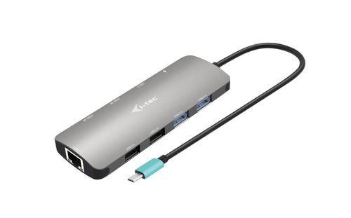 I-TEC USB-C NADNO 2x DISPLAY DOCKING STATION AND POWER DELIVERY 100 W, METAL