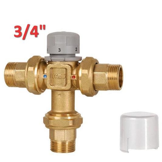 ICMA 148 - 3/4'' brass thermostatic mixer with nozzle - mixing valve