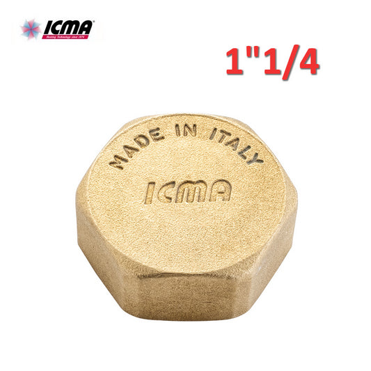ICMA 201? Female cap 1?1/4 in brass