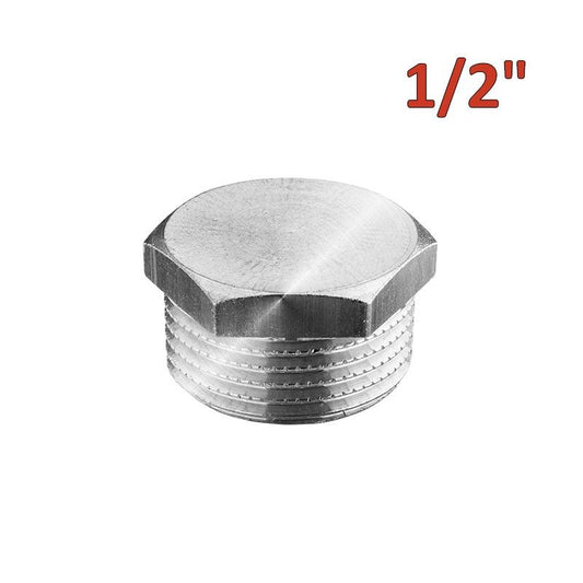 ICMA 237 - Chrome-plated hex head cap 1/2'' male