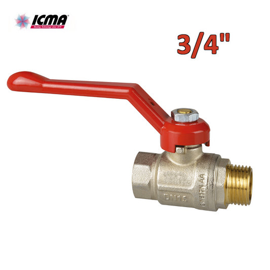 ICMA 352 - Ball valve - 3/4'' M/F thread - Long lever