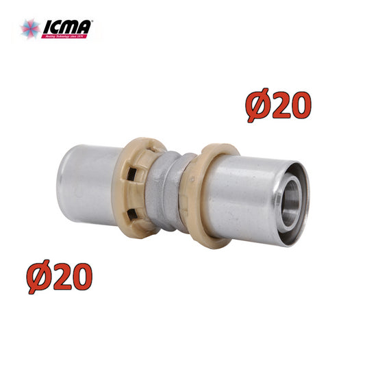 ICMA 400 - 20 SEMPITER® straight double sleeve press fitting