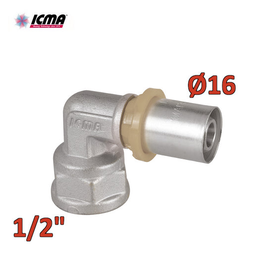 ICMA 405 - 16x1/2'' SEMPITER® curved female press fitting
