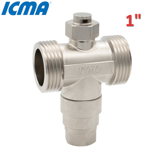 ICMA 609 - 1'' antifreeze valve for heat pumps with threaded connections