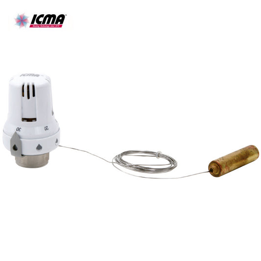 ICMA 995 - Thermostatic head with remote sensor? Adjustment range 20°-50°C