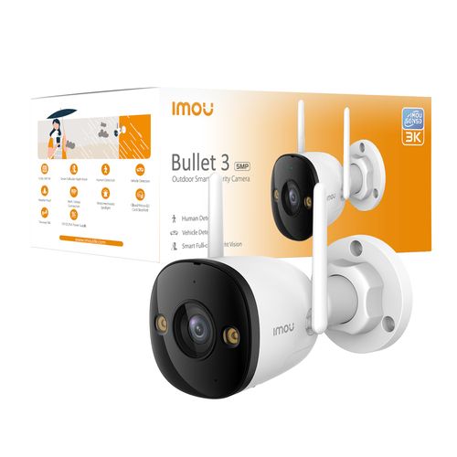 IMOU BULLET 3 3K 5MP FULL COLOR OUTDOOR CAMERA WITH WI-FI 6, SIREN, SPOTLIGHT AND RESISTANCE, IP67