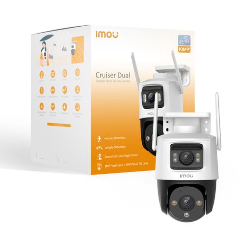 IMOU CRUISER DUAL 2 10MP DUAL LENS CAMERA (FIXED AND PTZ), NIGHT VISION, SMART TRACKING