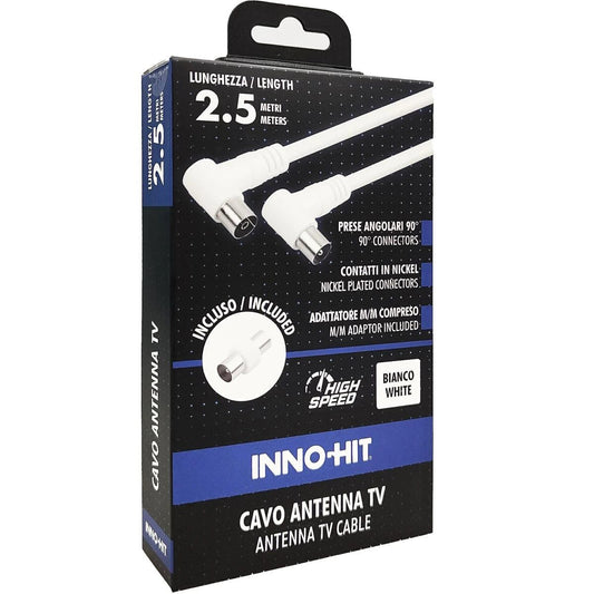 INNOHIT ANTENNA CABLE M/F 90 PLUG 2.5 MT