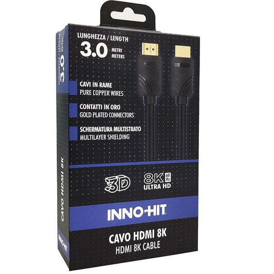 INNOHIT 8K HDMI CABLE GOLD CONTACTS 60HZ 3 MT