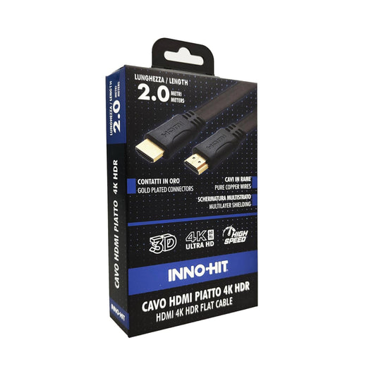 INNOHIT FLAT HDMI CABLE 4K HDR 2MT