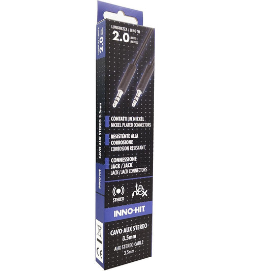 INNOHIT STEREO CABLE 3.5 MM MM 2 MT (JACK/JACK)