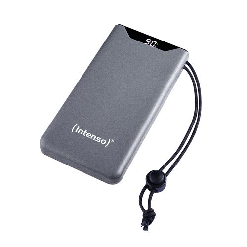 INTENSO POWER BANK F10000, PD, QUALCOMM QUICK CHARGE 3.0, DIGITAL PERCENTAGE DISPLAY, GRAY