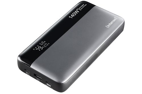 INTENSO POWER BANK HE25000 140W, CHARGES UP TO 3 DEVICES, BLACK GRAY
