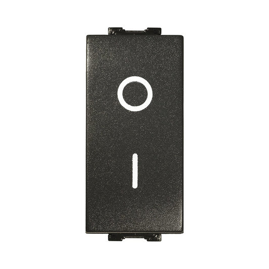 Interruttore Bipolare 16A Nero antracite Compatibile con Living International / Light - Feb Elettrica
