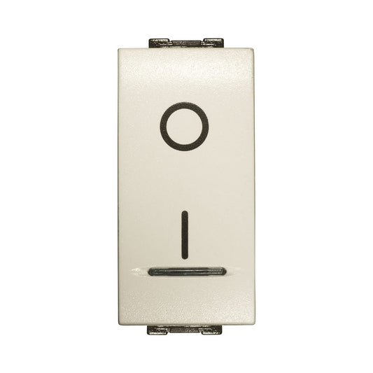 Interruttore Bipolare Illuminabile 16A Bianco Compatibile con Living International / Light - Feb Elettrica