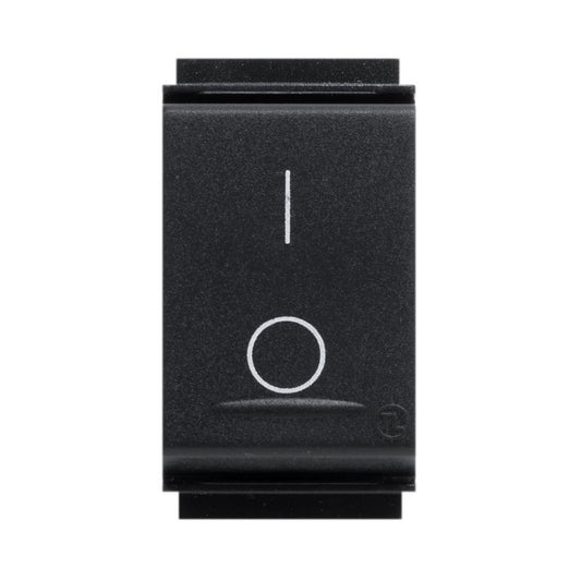Interruttore Bipolare Nero 16A 250V compatibile con Bticino Living Classic - Feb Elettrica