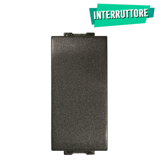 Interruttore Unipolare 16A Nero antracite Compatibile con Living International / Light - Feb Elettrica