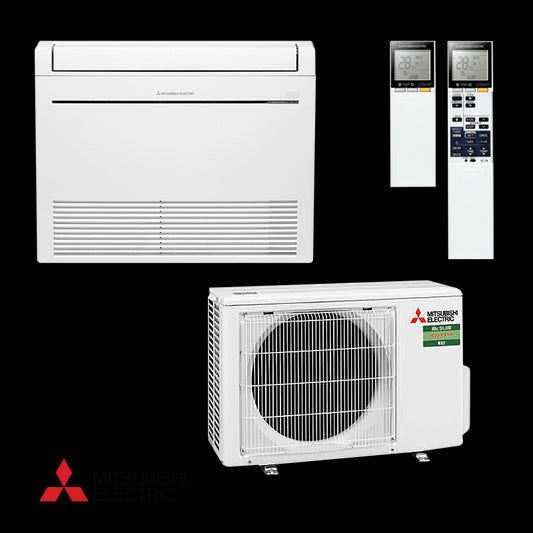 Inverter Air conditioner Mitsubishi Electric MFZ-KT25VG + SUZ-M25VA Floor standing