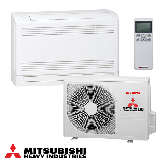 Inverter Air conditioner Mitsubishi Heavy Industries SRF25ZS-W + SRC25ZS-W Floor standing