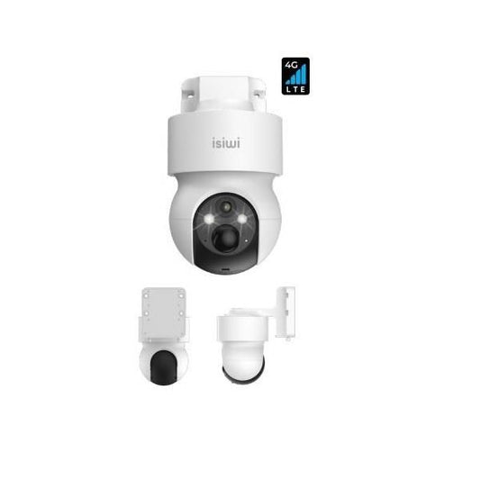 ISIWI 4G REDI+ 2K PT BATTERY CAMERA FOR OUTDOOR IR LED AND SHOWCOLOR TWO-WAY AUDIO SD C