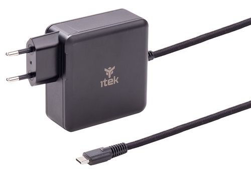 ITEK WALL POWER SUPPLY FOR NB AND USB-C DEVICES, PD 100W, GAN