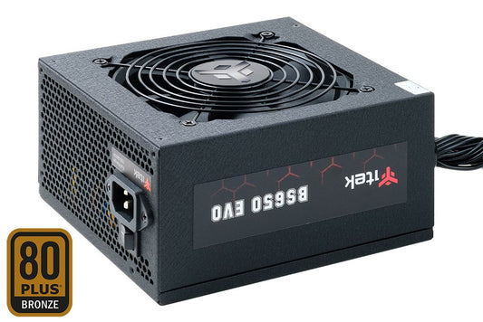 ITEK BS650 EVO POWER SUPPLY - 650W, 80PLUS BRONZE, ACTIVE PFC, 12CM HDB FAN, SEMI-MODULAR