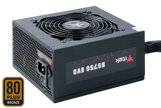ITEK BS750 EVO POWER SUPPLY - 750W, 80PLUS BRONZE, ACTIVE PFC, 12CM HDB FAN, SEMI-MODULAR