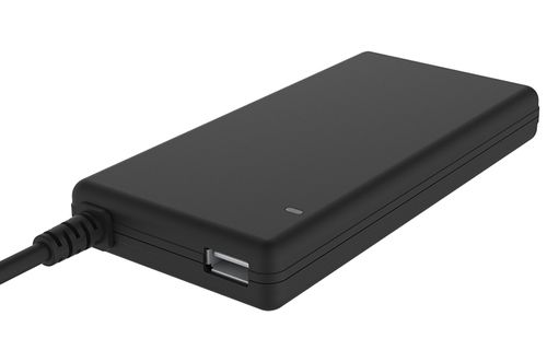 ITEK UNIVERSAL SLIM POWER SUPPLY FOR NOTEBOOK 90W WITH 12 CONNECTORS, USB PORT 5V1A, 100/240VAC,
