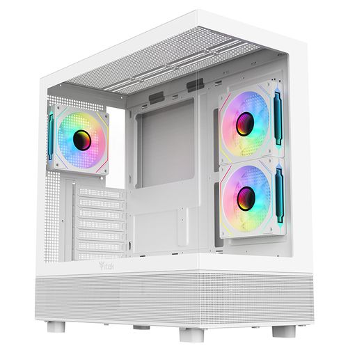 ITEK CASE SHOWBUI 42W, GAMING TOWER, ATX, 3X12CM ARGB FAN, 2XUSB3, TYPE-C, SIDE FRONT PANEL TEMP