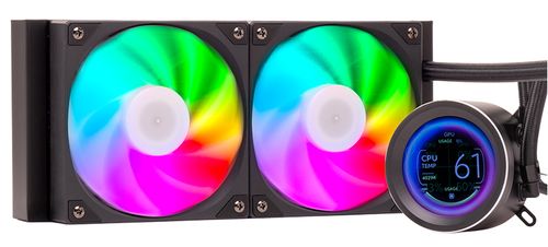ITEK LIQUID COOLER ARCTIC SPHERE LCD 240 - 240MM SKT UNIVERSAL PWM FAN LCD 2.8 WITH SOFTW